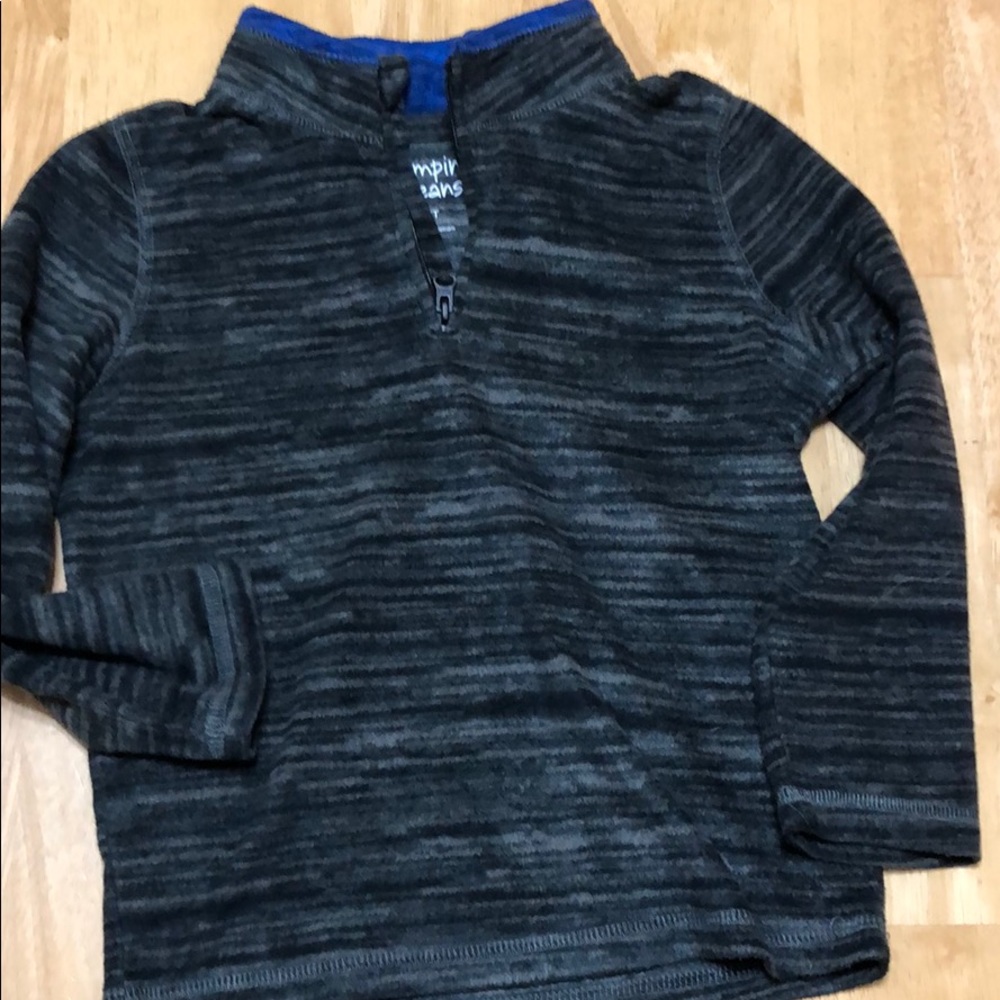 Little boys 1/4 zip fleece sweatshirt